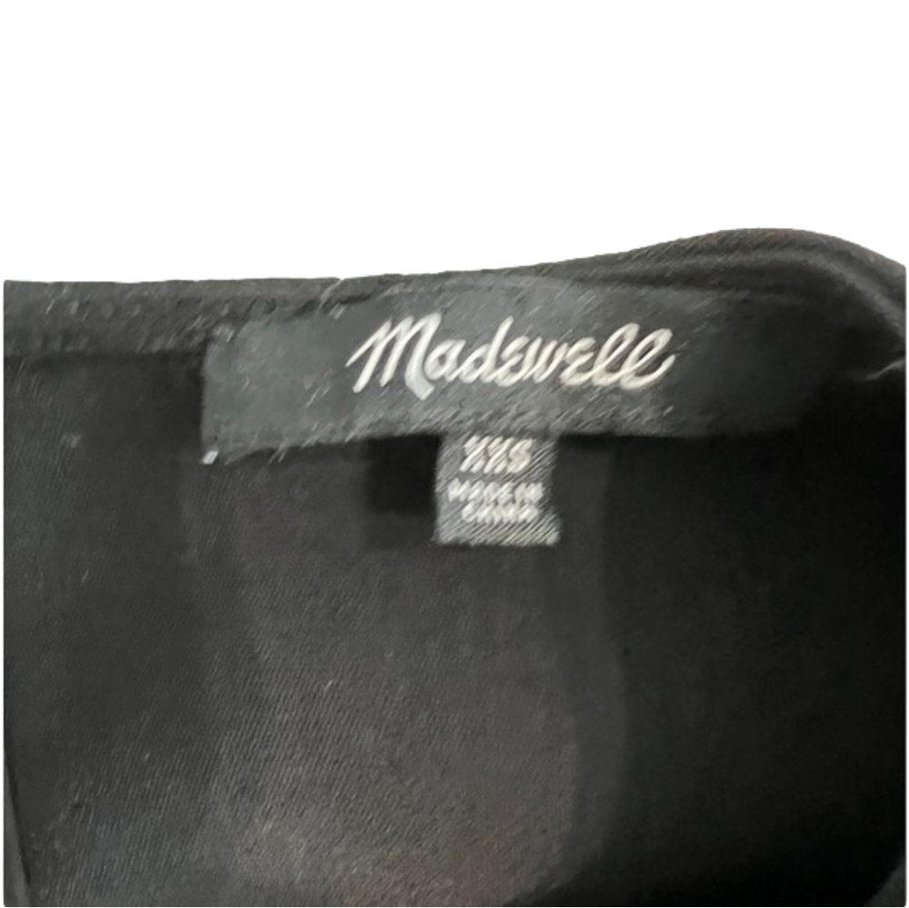 Madewell black bell sleeve top, size XXS EUC - Picture 10 of 10
